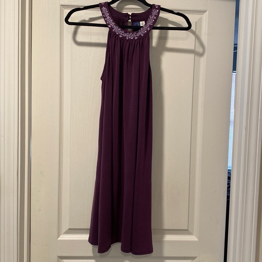 Blue Rain XS Aubergine Halter Dress